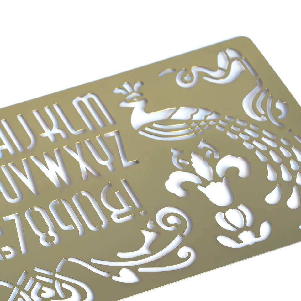 Art Nouveau Design Stencil by Another Studio for Design Ltd - by Another Studio for Design Ltd - K. A. Artist Shop