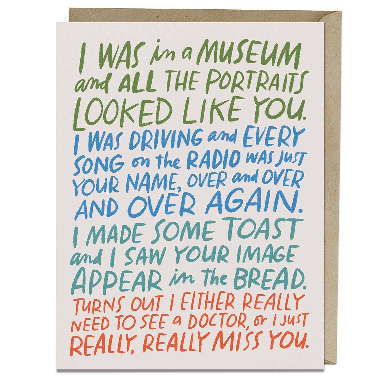 “Really Miss You” Card by Emily McDowell