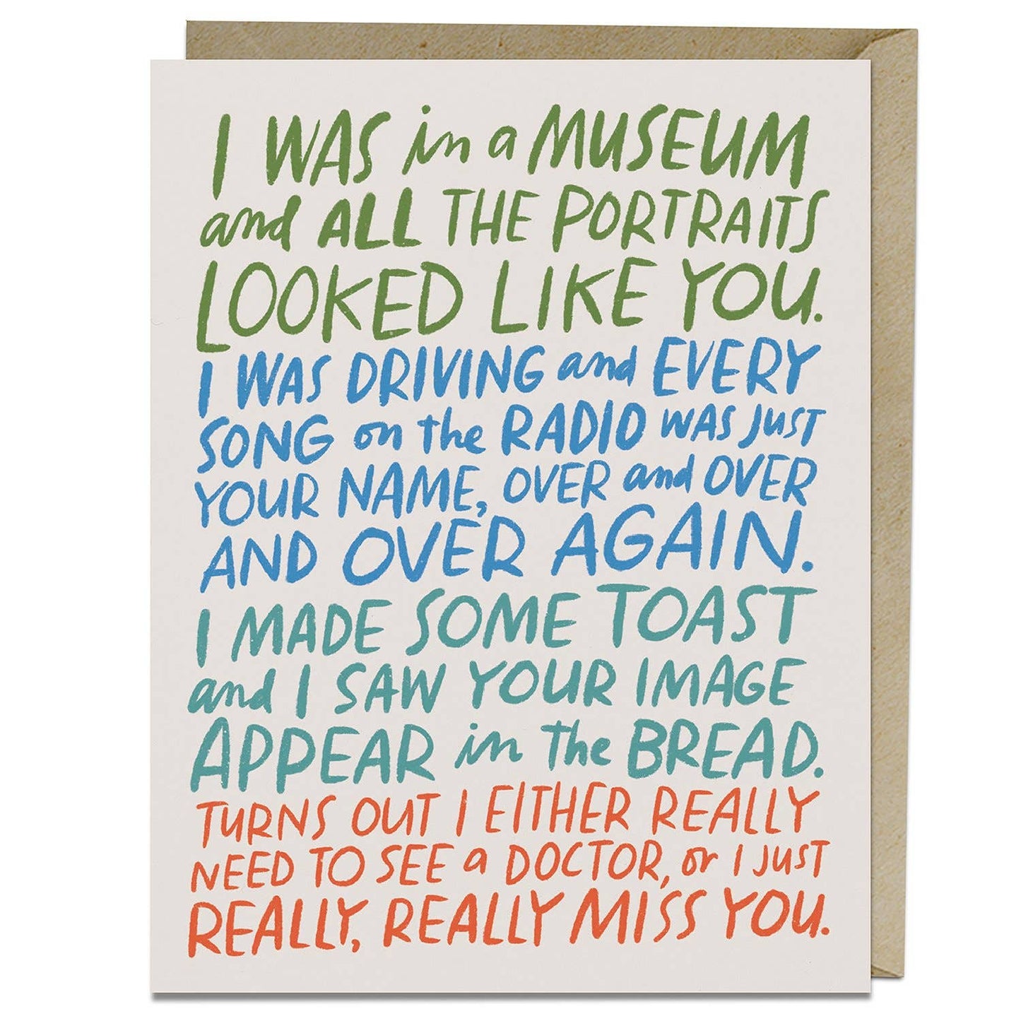 “Really Miss You” Card by Emily McDowell - by Emily McDowell - K. A. Artist Shop