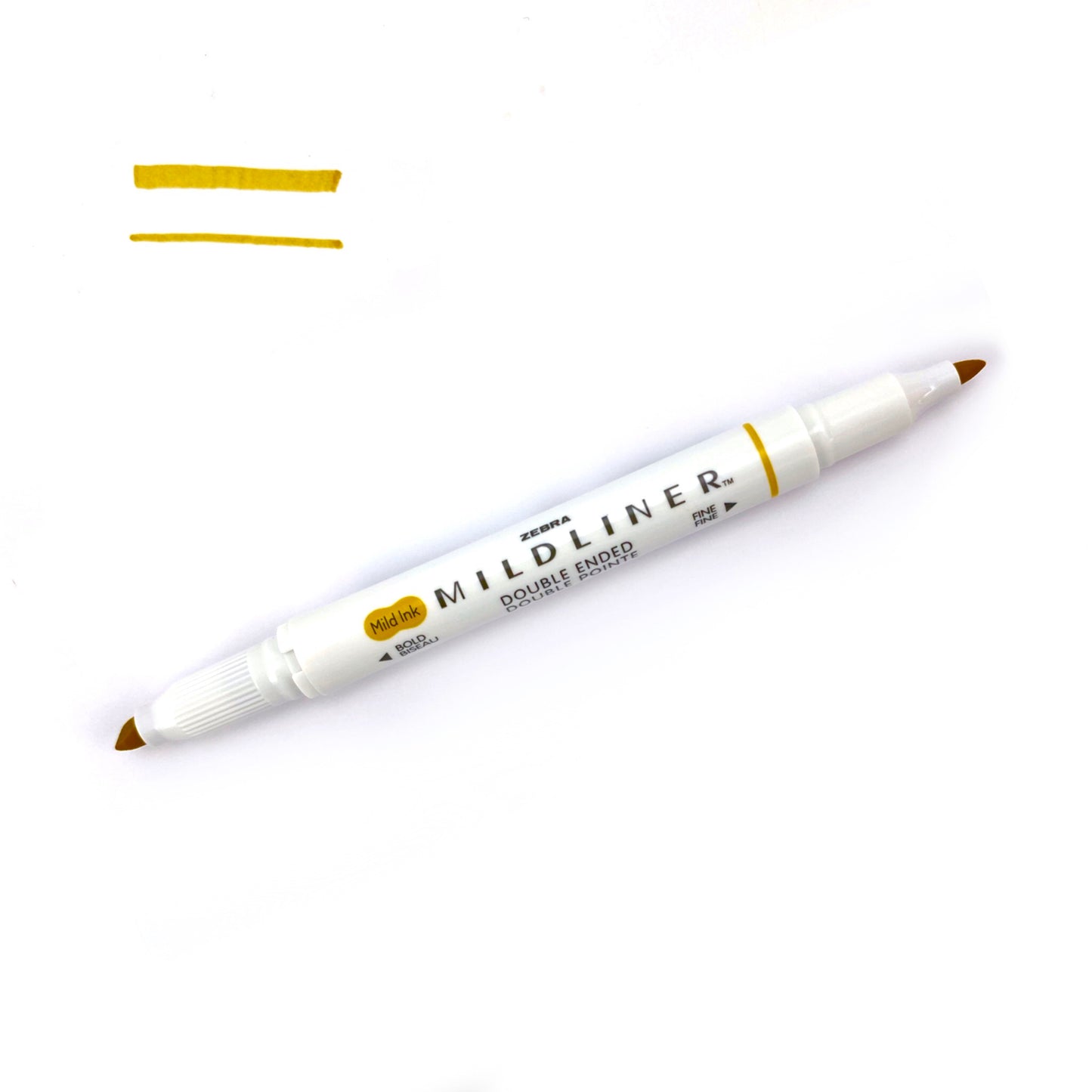 Zebra "Mildliner" Double-Ended Highlighter - Mild Gold (WKT7-MGO) by Zebra - K. A. Artist Shop