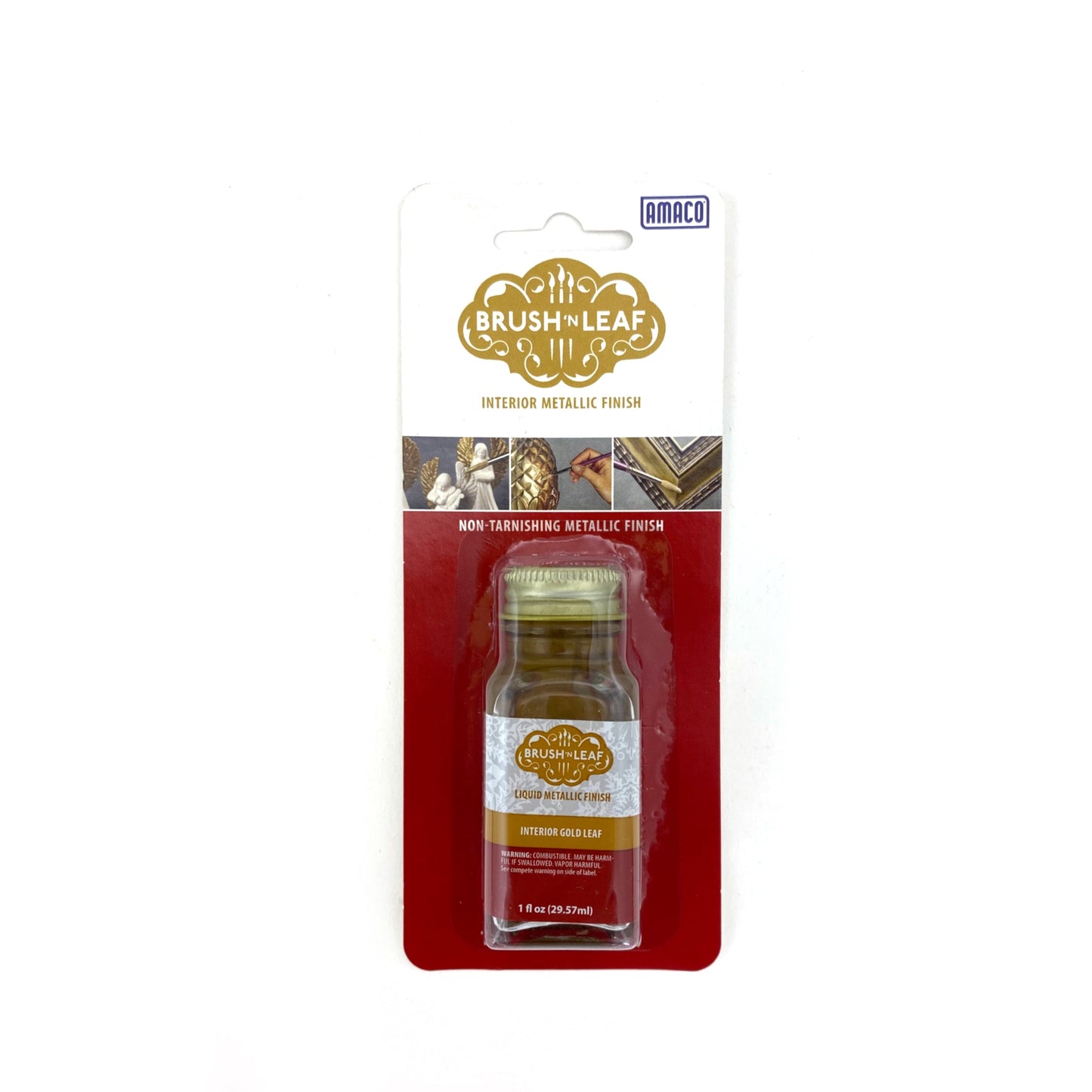 Amaco Brush n Leaf Metallic Paint - Gold Leaf by Amaco - K. A. Artist Shop