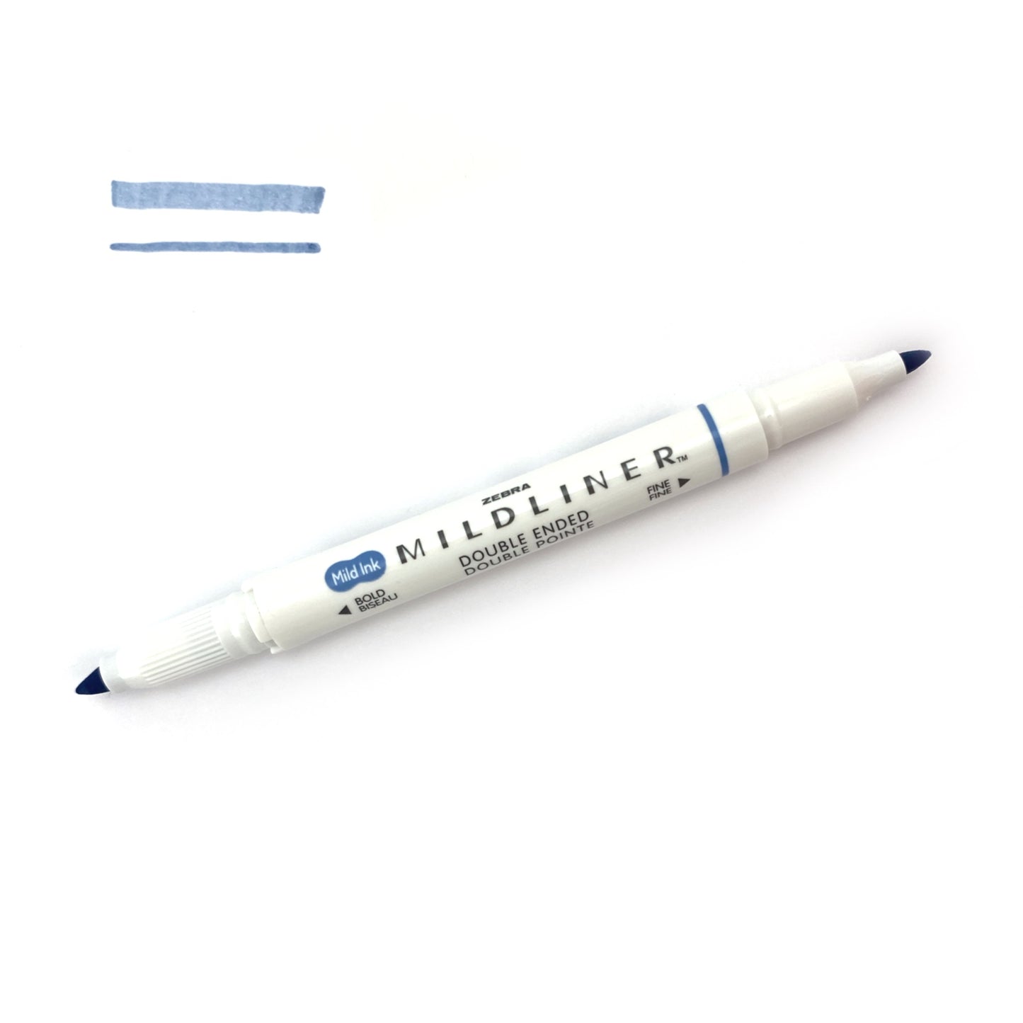 Zebra "Mildliner" Double-Ended Highlighter - Mild Dark Blue (WKT7-MDB) by Zebra - K. A. Artist Shop