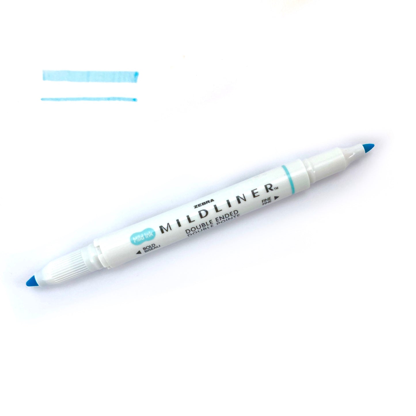 Zebra "Mildliner" Double-Ended Highlighter - Mild Blue - (WKT7-MBL) by Zebra - K. A. Artist Shop