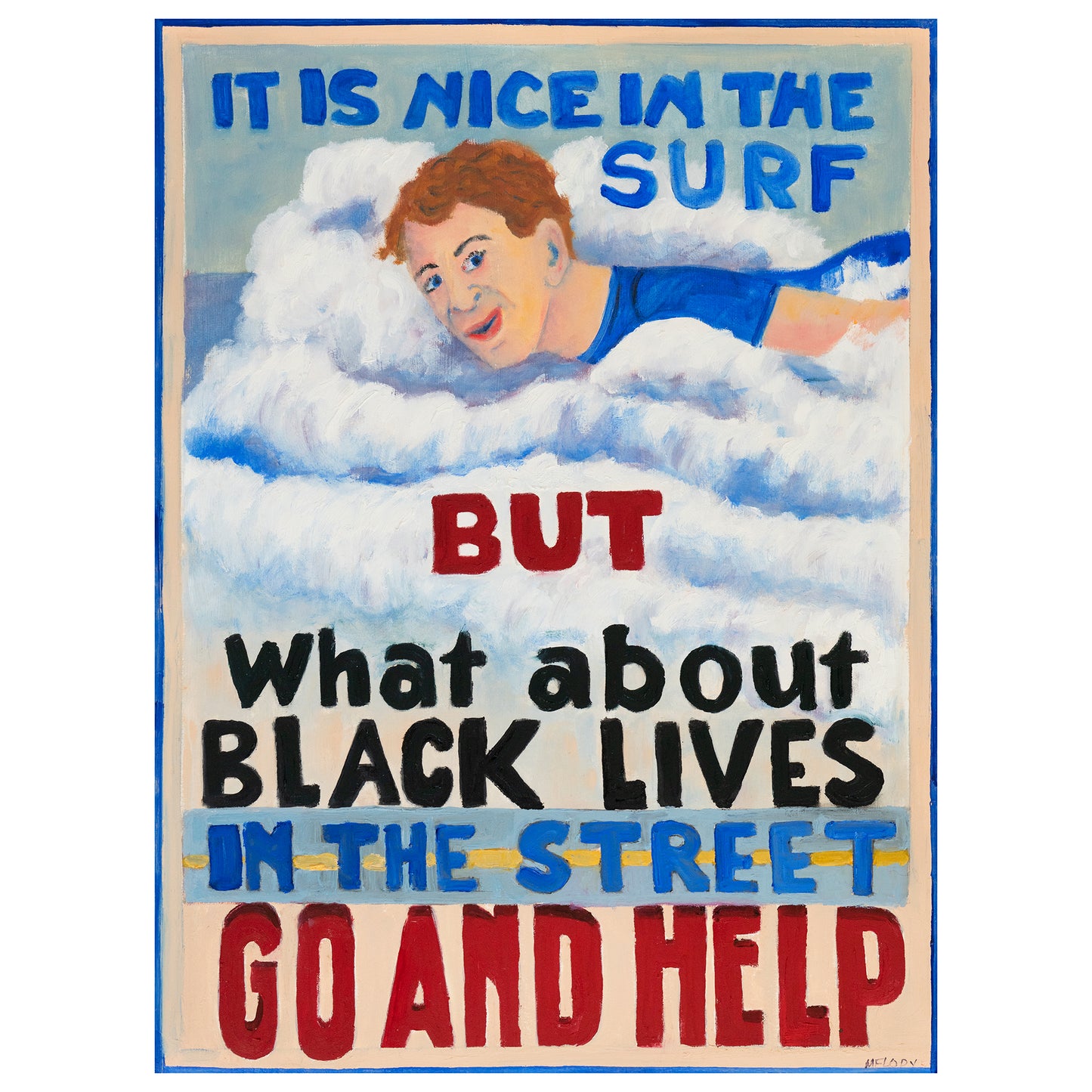 "Go And Help" Black Lives Matter Print by Melody Croft - by Melody Croft - K. A. Artist Shop