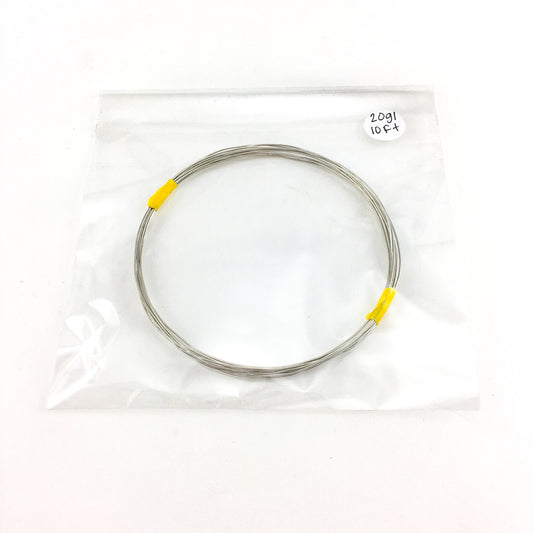 Round Nickel Silver Wire - Soft Temper a.k.a. Dead Soft - 10 ft. - 20g by Contenti - K. A. Artist Shop