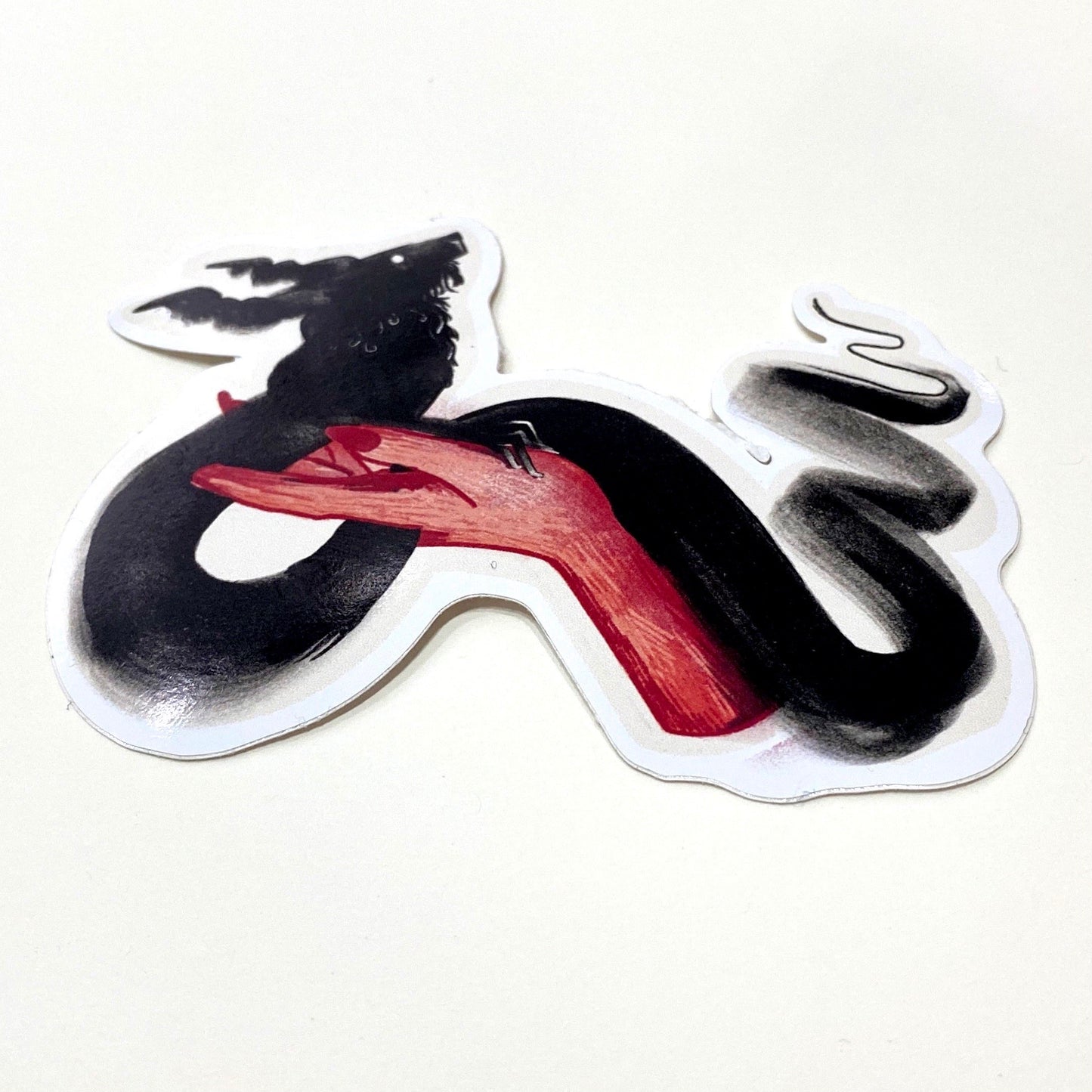 Smokey Pet Sticker by Lois Songster - by Lois Songster - K. A. Artist Shop