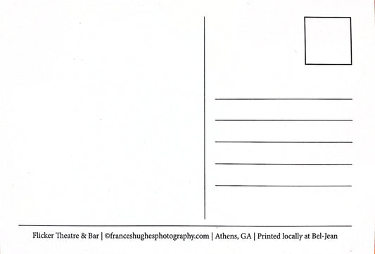 Athens, GA Postcards by Frances Hughes - Flicker Theatre and Bar - by Frances Hughes - K. A. Artist Shop