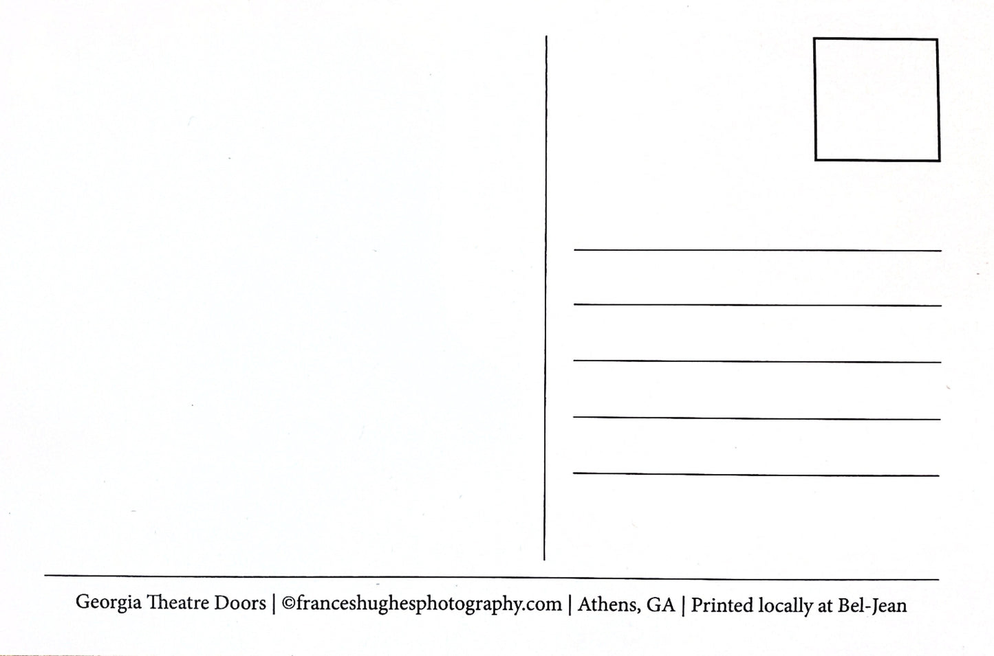 Athens, GA Postcards by Frances Hughes - Georgia Theatre Doors - by Frances Hughes - K. A. Artist Shop