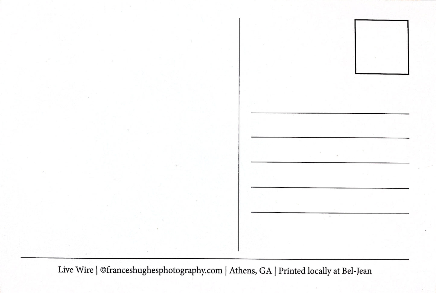 Athens, GA Postcards by Frances Hughes - Live Wire Athens - by Frances Hughes - K. A. Artist Shop