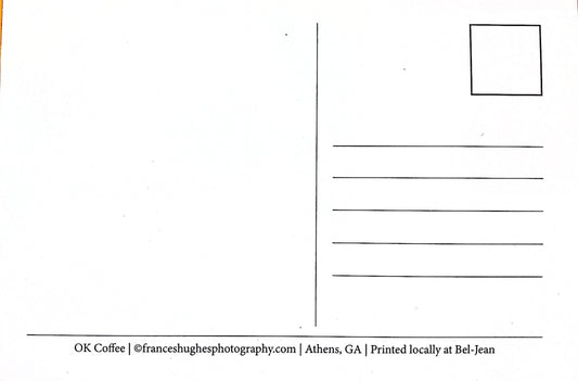 Athens, GA Postcards by Frances Hughes - OK Coffee - by Frances Hughes - K. A. Artist Shop