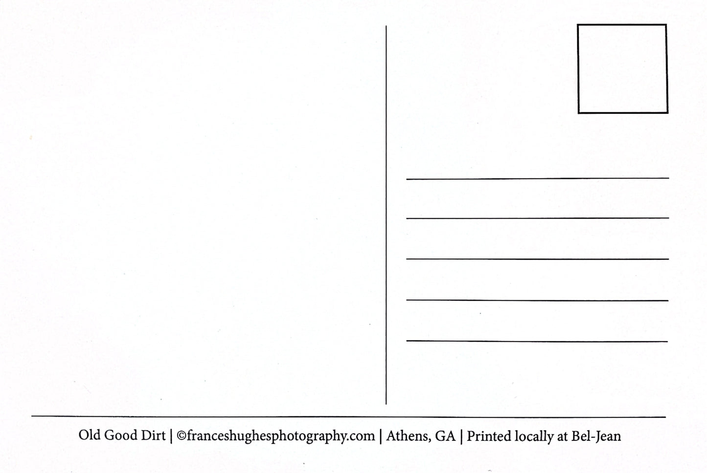 Athens, GA Postcards by Frances Hughes - Old Good Dirt - by Frances Hughes - K. A. Artist Shop