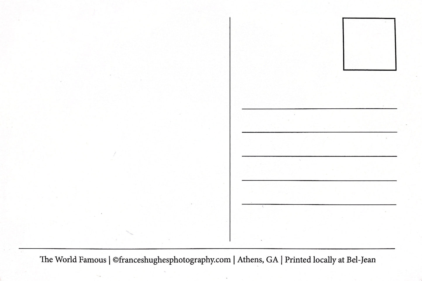 Athens, GA Postcards by Frances Hughes - The World Famous - by Frances Hughes - K. A. Artist Shop