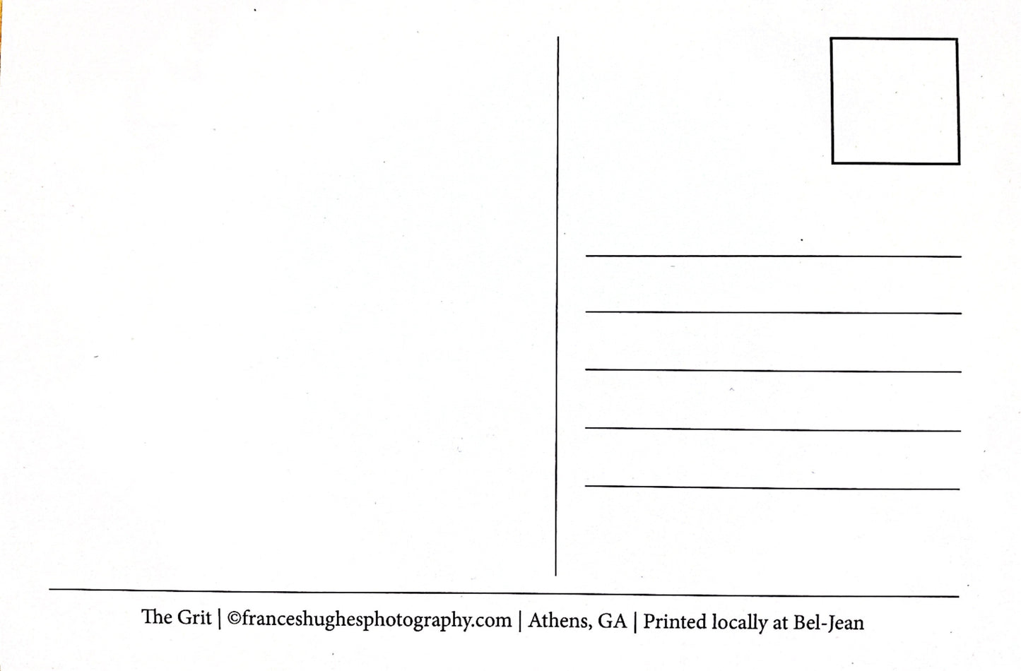 Athens, GA Postcards by Frances Hughes - The Grit Front Entrance - by Frances Hughes - K. A. Artist Shop