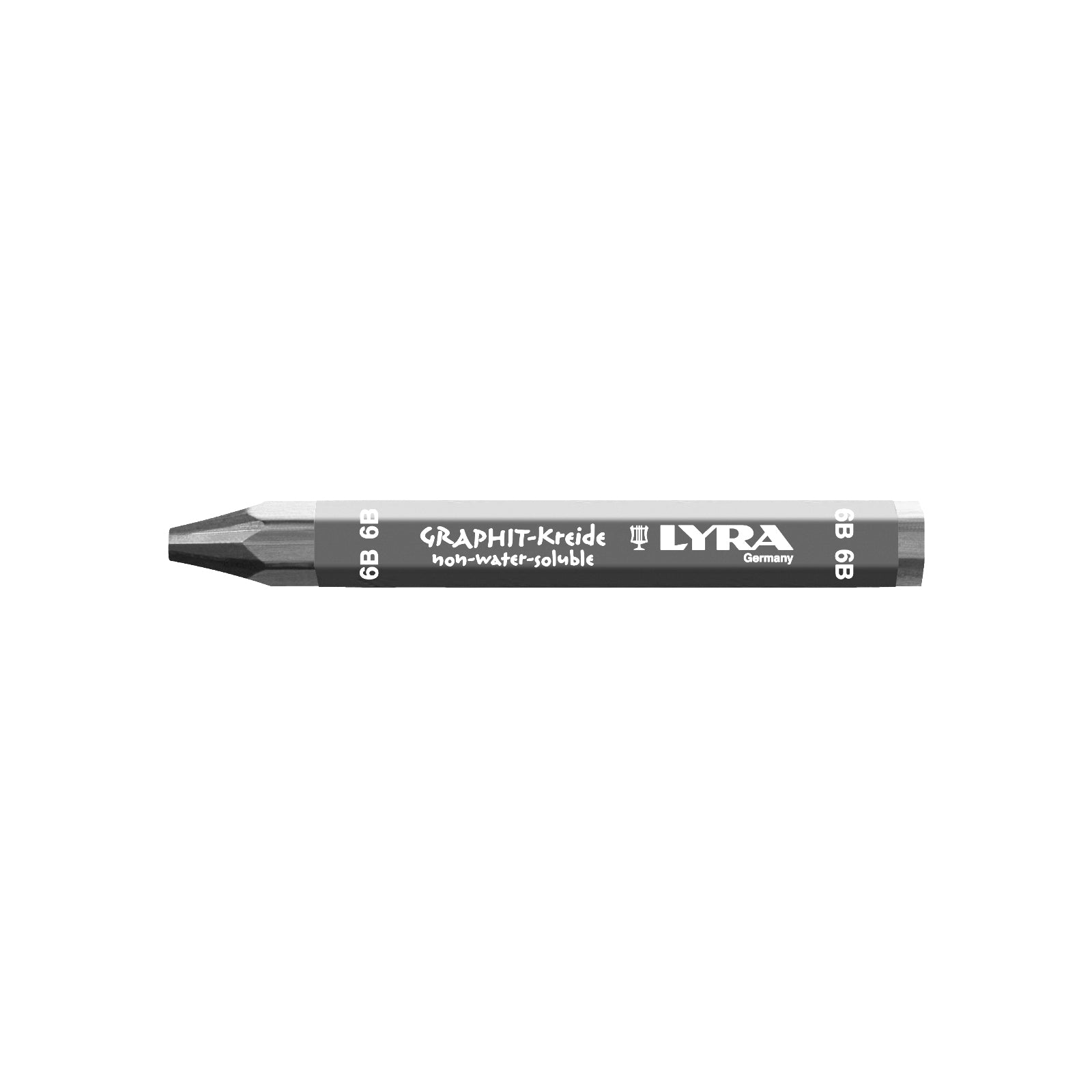 Lyra Graphite Crayon, Water-Soluble, 9B Hardness, Black, 1-Pack (5630109)