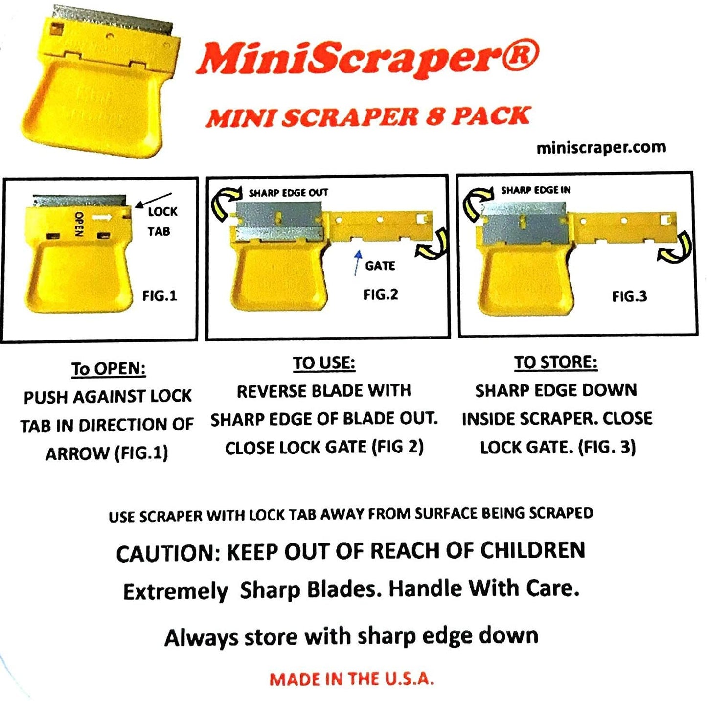 Mini Paint Scrapers - by Mini Scraper - K. A. Artist Shop