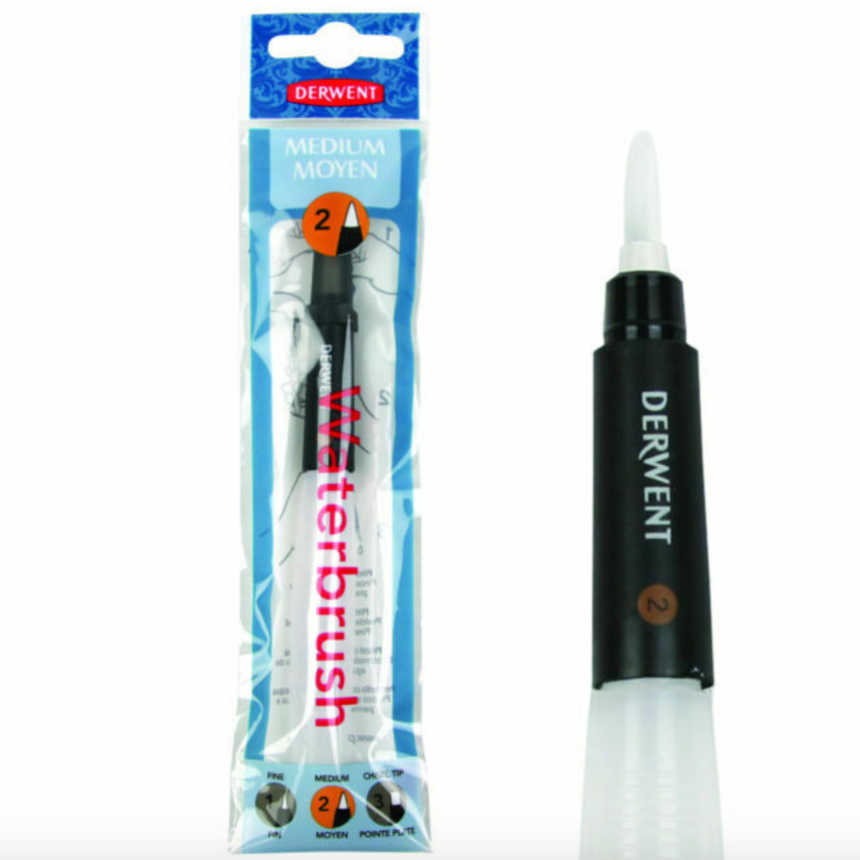 Derwent Medium Tip Water Brush - by Derwent - K. A. Artist Shop