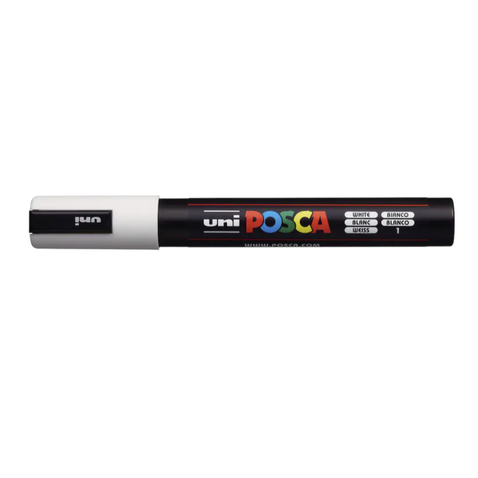 Uni-Posca Paint Marker - Black, X-Fine, Bullet Tip, 0.7 mm