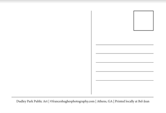 Athens, GA Postcards by Frances Hughes - Dudley Park Public Art - by Frances Hughes - K. A. Artist Shop