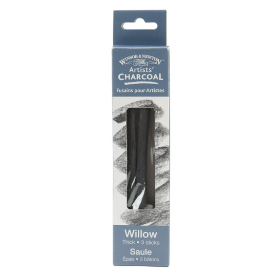Winsor & Newton Willow Charcoal Sticks - 3/Box - Thick by Winsor & Newton - K. A. Artist Shop