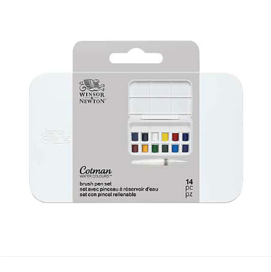 Winsor & Newton Cotman Watercolor & Water Brush Pen Set - by Winsor & Newton - K. A. Artist Shop