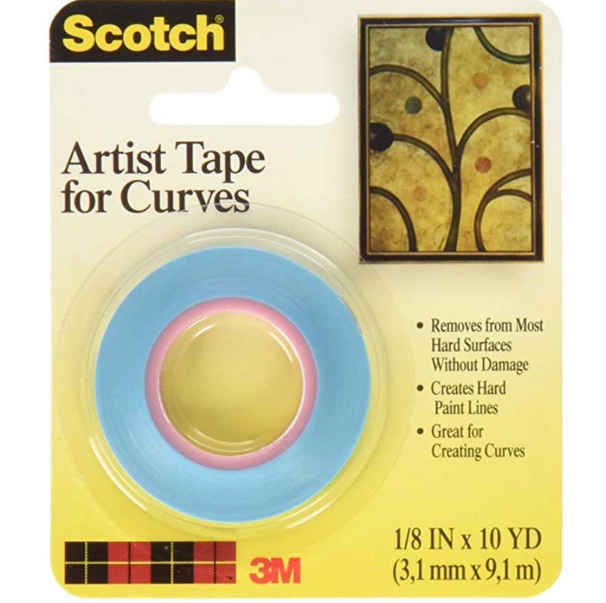 Pro Art White 3/4 x 60 yards Artist Tape Roll