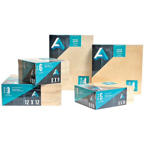 Art Alternatives Wood Panel Value Pack - 3/4 inch "Studio Profile" - by Art Alternatives - K. A. Artist Shop
