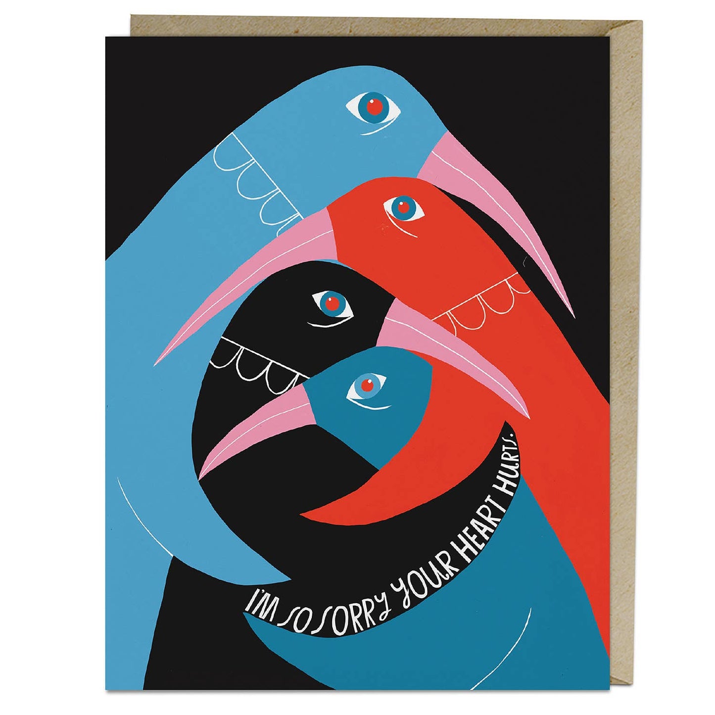 “Heart Hurts Empathy” Card by Lisa Congdon - by Lisa Congdon - K. A. Artist Shop