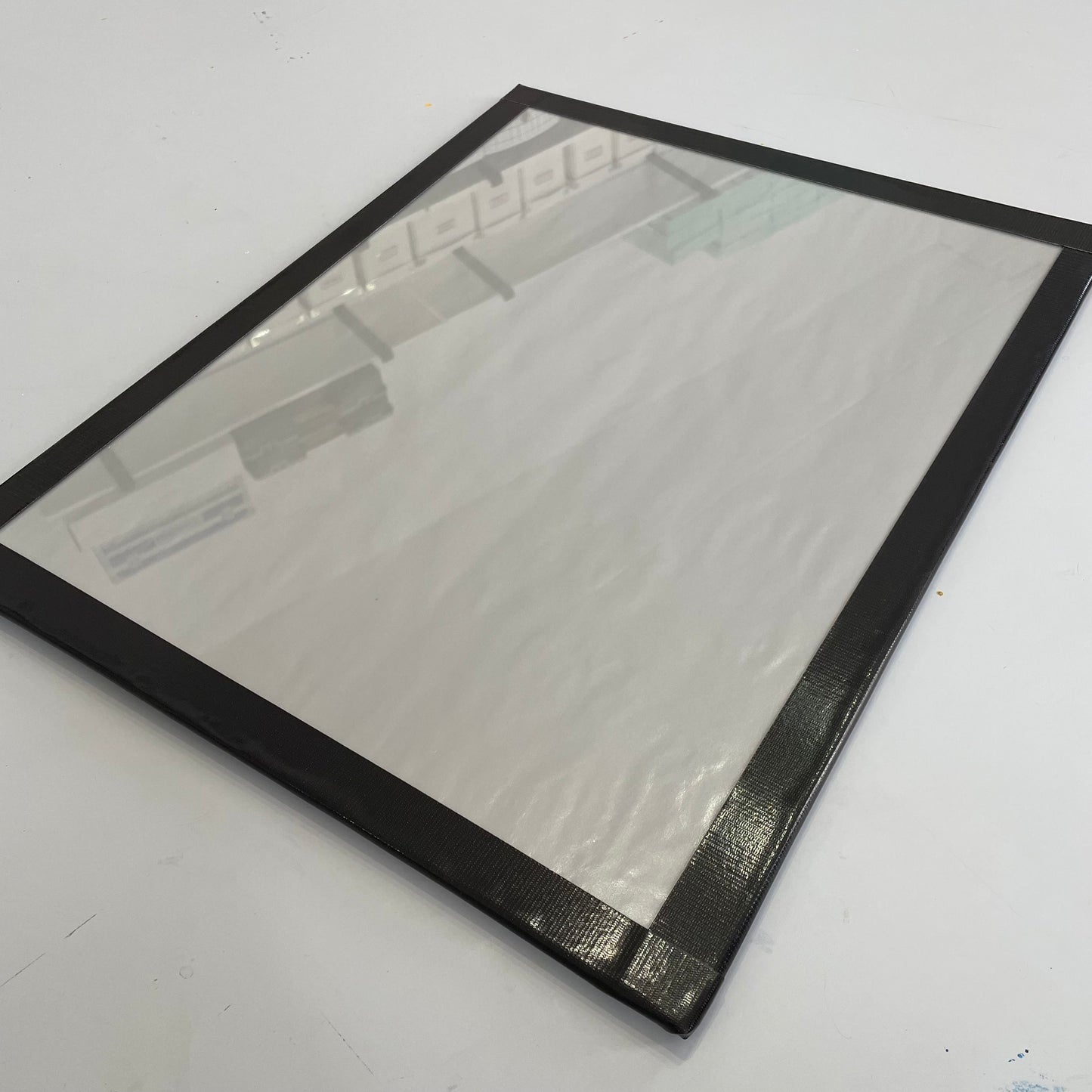 KA-Made Tempered Glass Palette - Neutral Gray Background - by K. A. Artist Shop - K. A. Artist Shop