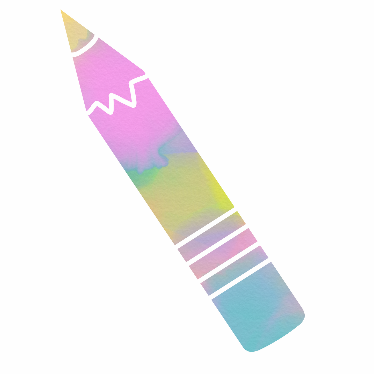 “Color Splash Pencil” Vinyl Sticker by KA - by Kristen Ashley - K. A. Artist Shop