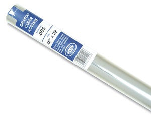 Grafix Clear Acetate Roll - 25” x 12’ roll - by Grafix - K. A. Artist Shop