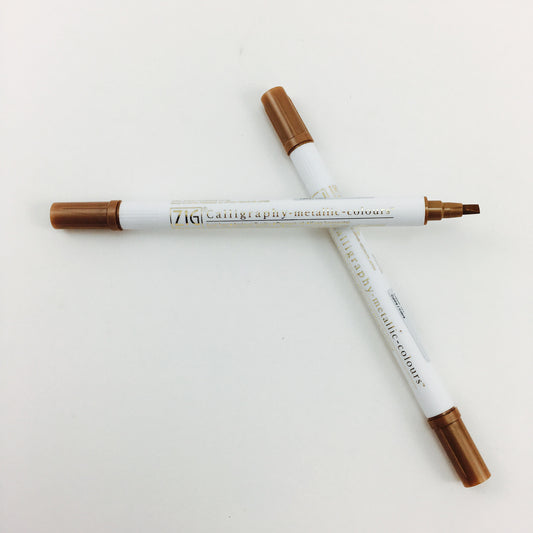 Kuretake Zig Calligraphy Double-Sided Markers - Metallic - by Kuretake - K. A. Artist Shop