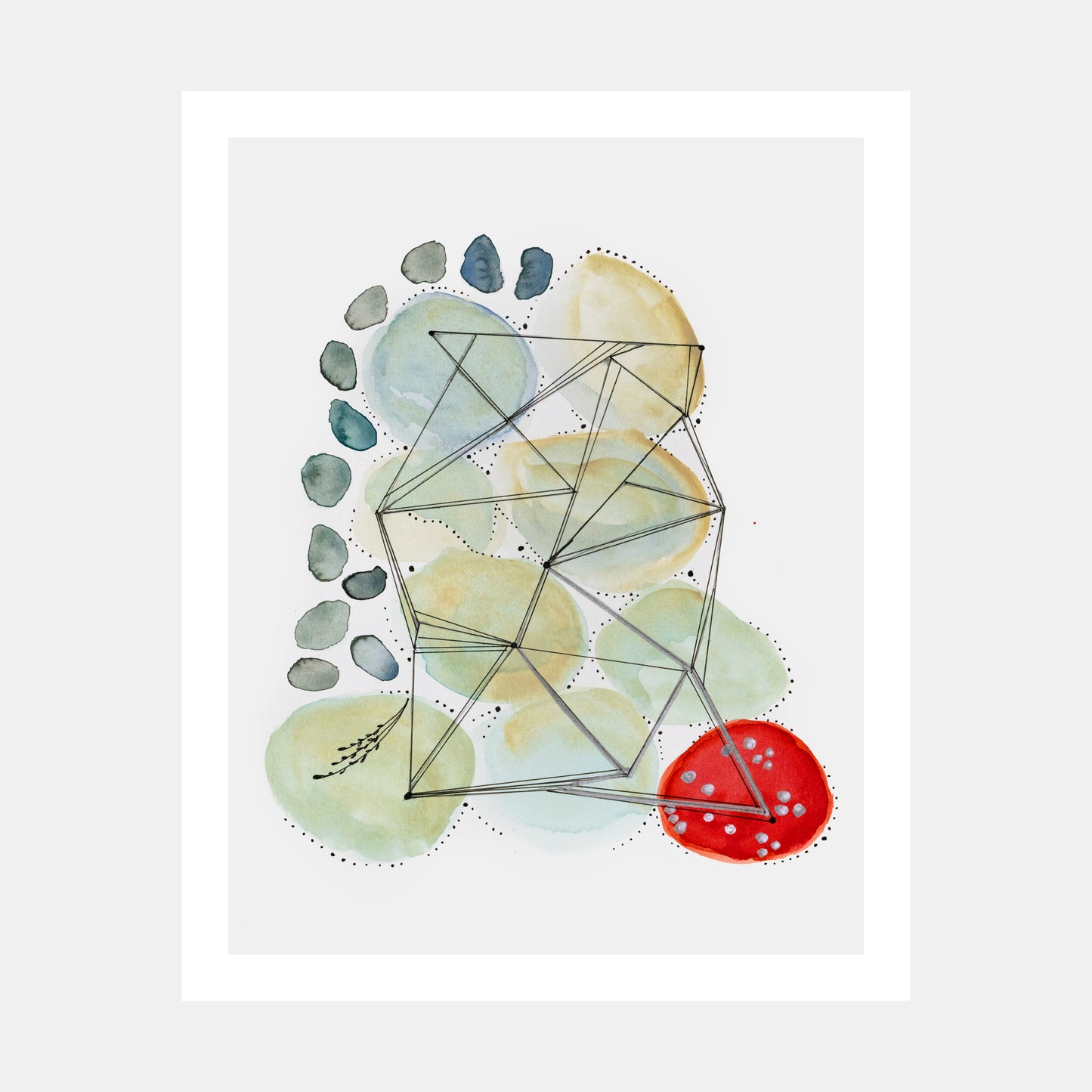 "Patterns" Watercolor Print by Teresa Bacon - 16x20 inches by Teresa Bacon - K. A. Artist Shop