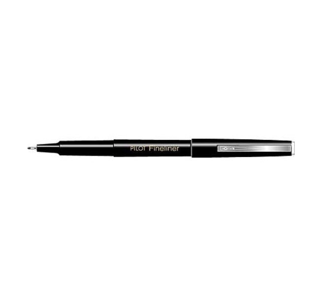 Pilot Fineliner Markers-Fineliner Marker, Airtight Cap, Fine Point, Black  Ink 12 pens