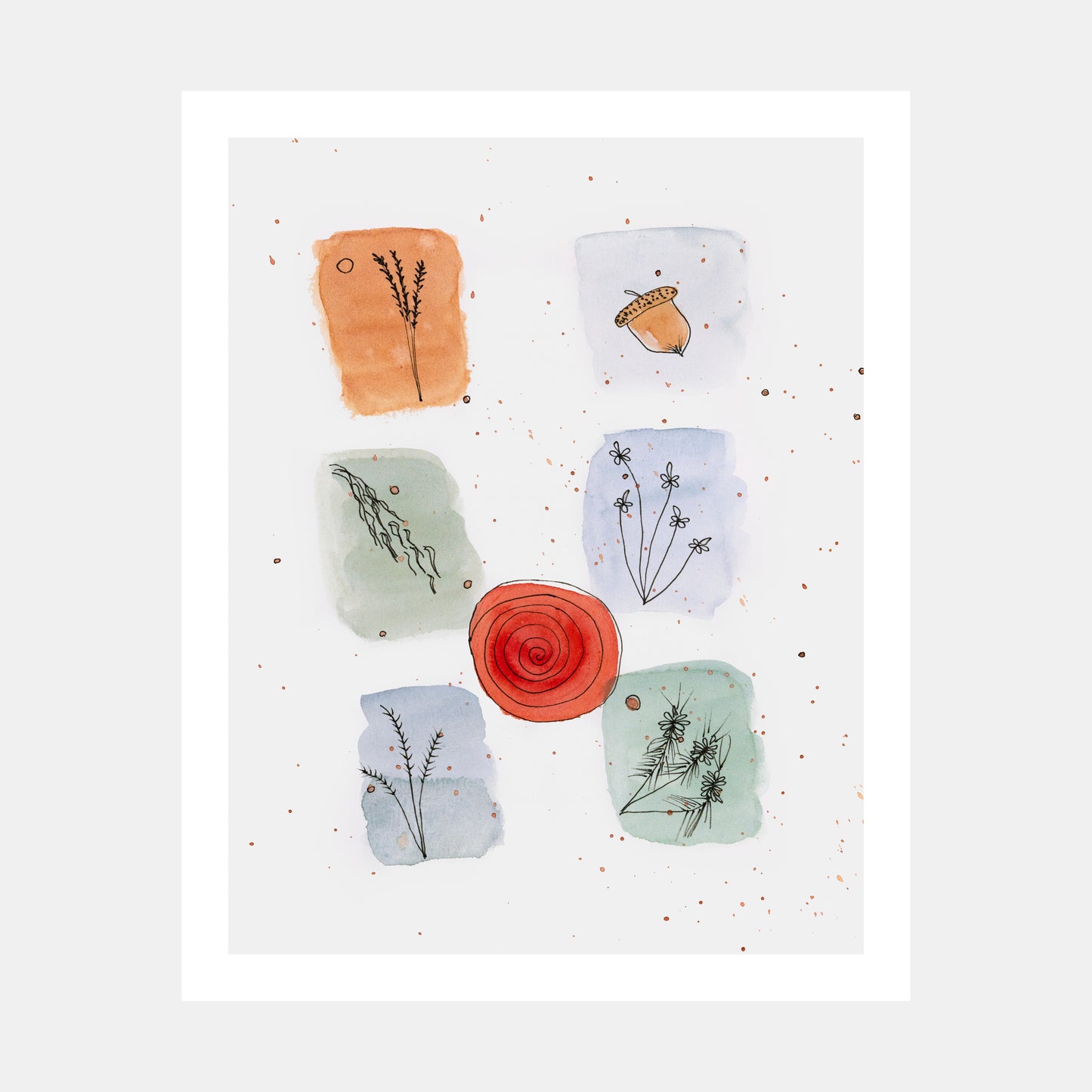 "Summer Solstice" Watercolor Print by Teresa Bacon - 16x20 inches by Teresa Bacon - K. A. Artist Shop