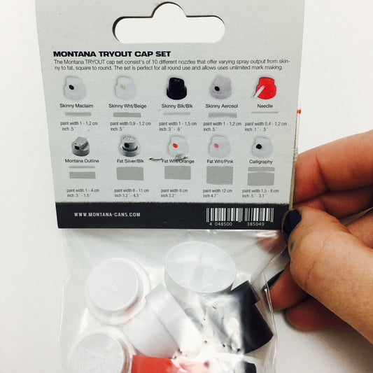 Montana Tryout Cap Set - 10 Mixed Nozzles - by Montana - K. A. Artist Shop