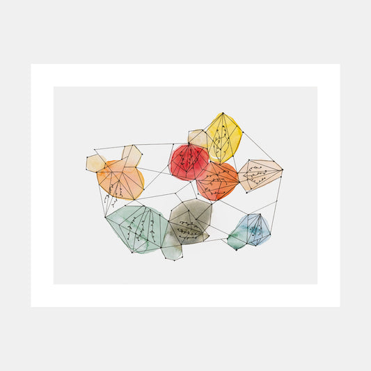 "Beauty In Difference" Watercolor Print by Teresa Bacon - 11x14 inches by Teresa Bacon - K. A. Artist Shop