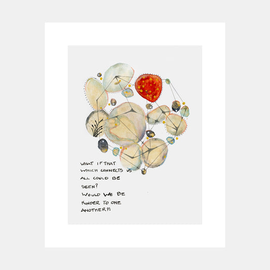 "Threads Of Life" Watercolor Print by Teresa Bacon - 8x10 inches by Teresa Bacon - K. A. Artist Shop