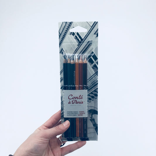 Conté à Paris Classic Sketching Pencils - Set of 6 - by Conté - K. A. Artist Shop