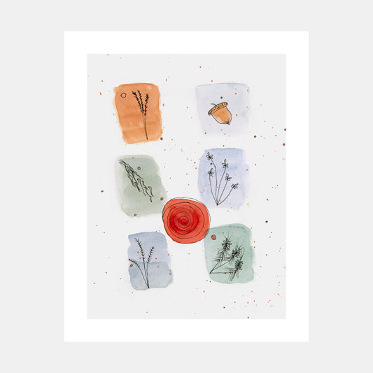 "Summer Solstice" Watercolor Print by Teresa Bacon - 11x14 inches by Teresa Bacon - K. A. Artist Shop