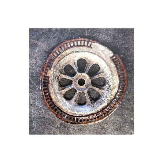 “Porch Arrangements” by Kenneth Kase - Rusty Wheel by Kenneth Kase - K. A. Artist Shop