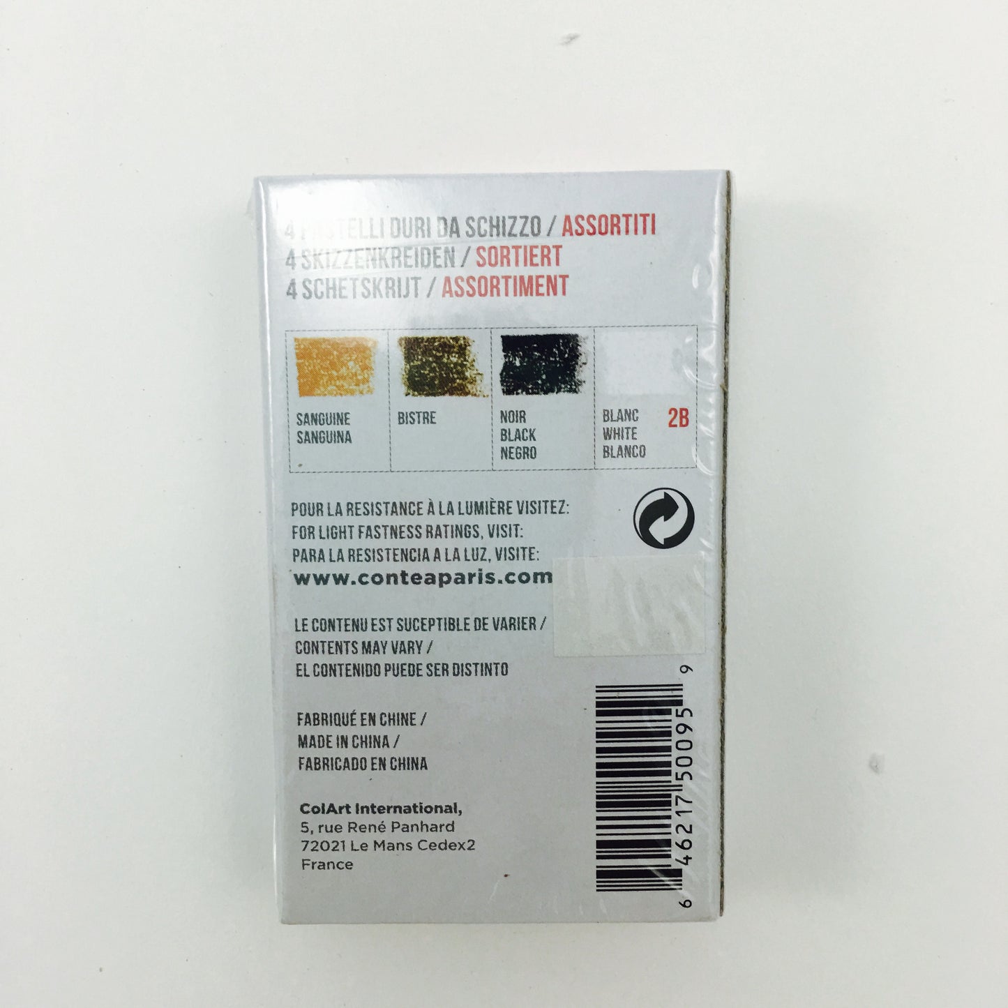 Conté à Paris Matchbox Set - 4 Assorted Sketching Crayons - by Conté - K. A. Artist Shop