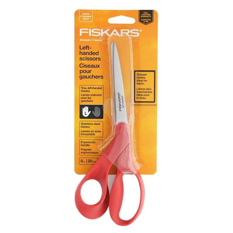 Fiskars Left-handed 8in Scissors - by Fiskars - K. A. Artist Shop