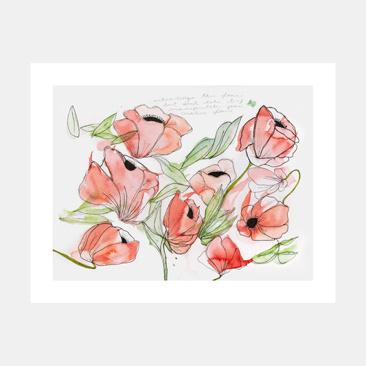 "You Are The Storm" Watercolor Print by Teresa Bacon - 11x14 inches by Teresa Bacon - K. A. Artist Shop