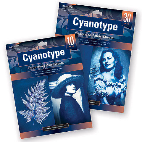 Jacquard Cyanotype Pretreated Fabric Sheets - 8.5 x 11 inches - by Jacquard - K. A. Artist Shop