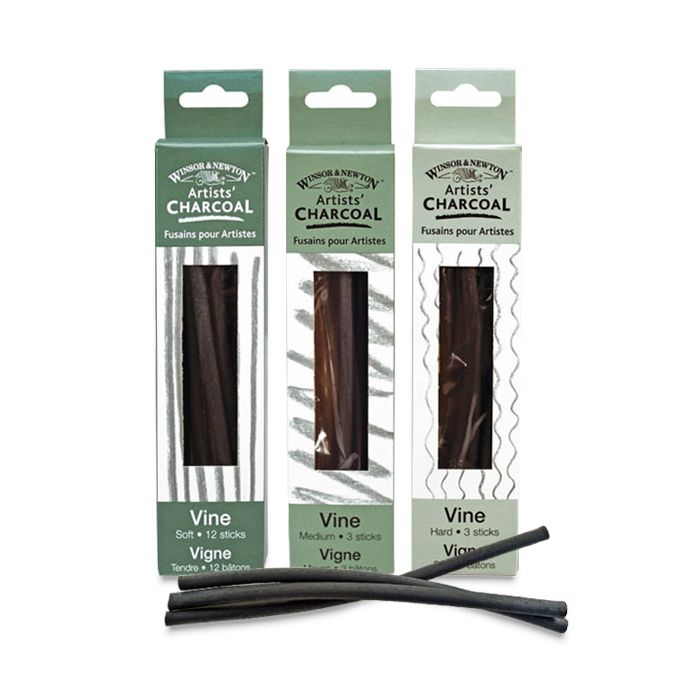Winsor & Newton Vine Charcoal (12/pk) - by Winsor & Newton - K. A. Artist Shop