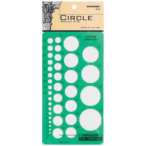 Rapidesign Pickett Circles Template R-40 - by Pickett - K. A. Artist Shop