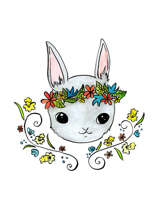 Holiday Art Prints by Missy Kulik - Rabbit by Missy Kulik - K. A. Artist Shop