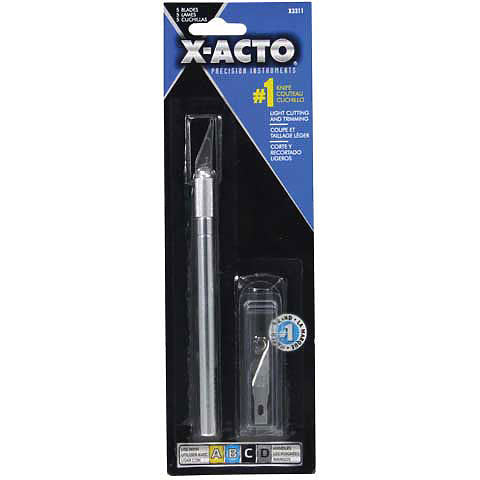 X-acto Knife 1 X3201 1/4 A Handle New in Package Made in USA Model Craft  Arts Hobby Sculpting Carving Baking Pastry Cake Fruit Xacto 