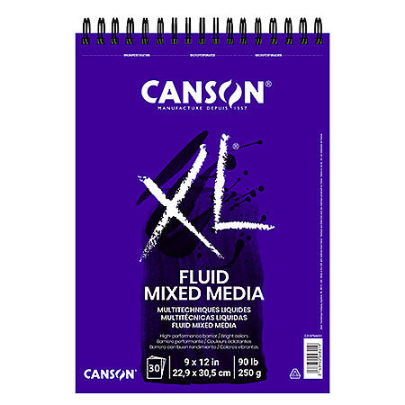Canson XL Fluid Mixed Media Pad 7 x 10 Inches