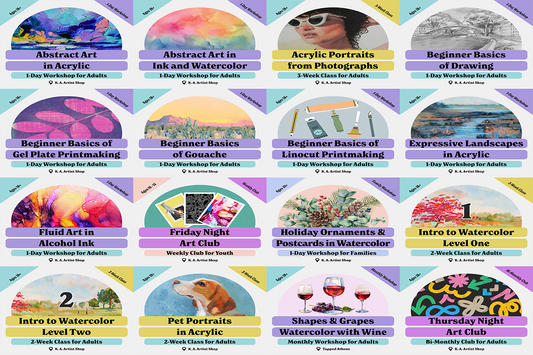 Just Listed: New Classes and Workshops!